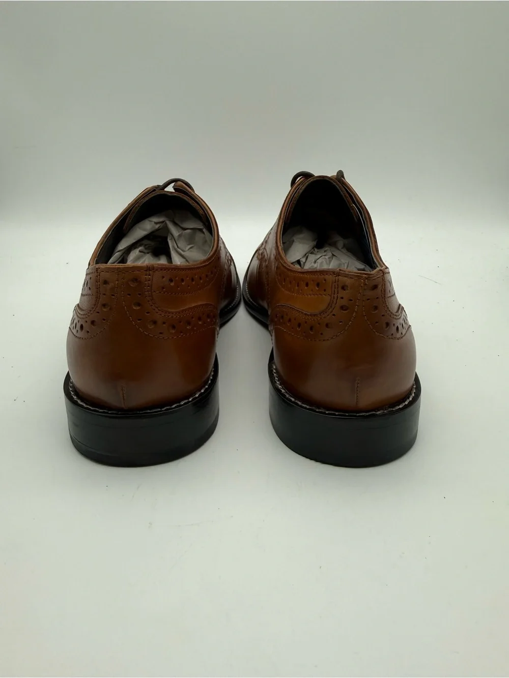 BRAND NEW Nunn Bush Norcross Comfort Gel Cognac Leather 84526-221 Size 9.5 M